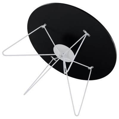 Măsuţă cafea, stejar negru/ alb, MIHA