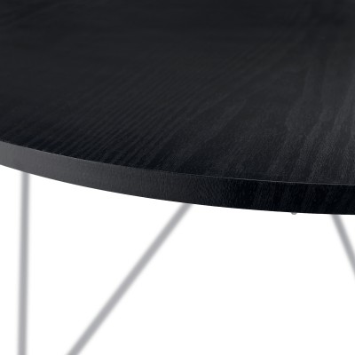 Măsuţă cafea, stejar negru/ alb, MIHA