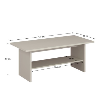 Măsuţă de cafea 120, caşmir, KAROS