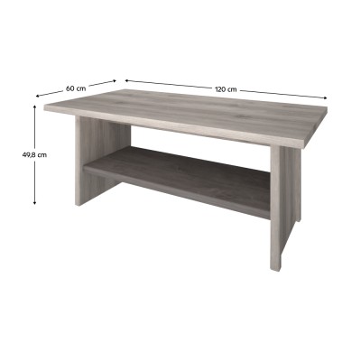 Măsuţă de cafea 120, castan Nairobi/onix, JESI NEW