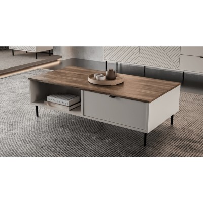 Măsuţă de cafea, caşmir/stejar castello, EYCO 2S/110