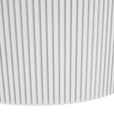 Măsuţă de cafea, marmură albă/MDF, diametru 80 cm, MAHIR TYP 1