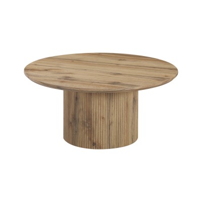 Măsuţă de cafea, stejar, diametru 80 cm, MAHIR TYP 2