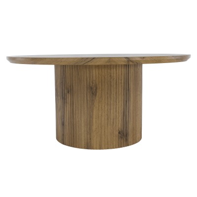 Măsuţă de cafea, stejar, diametru 80 cm, MAHIR TYP 2