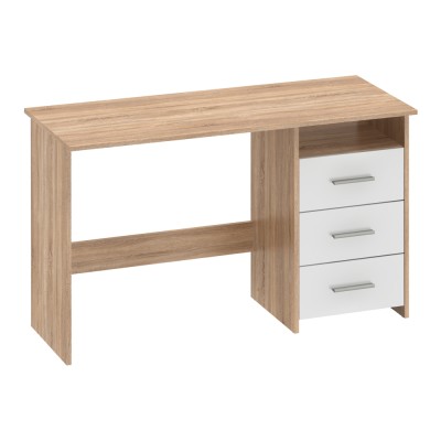 Măsuţa PC , stejar sonoma/alb, LARISTOTE NEW