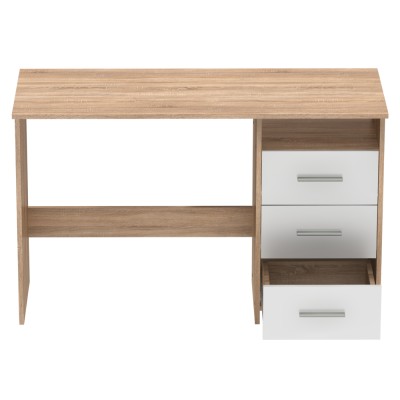 Măsuţa PC , stejar sonoma/alb, LARISTOTE NEW