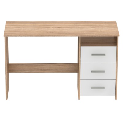 Măsuţa PC , stejar sonoma/alb, LARISTOTE NEW