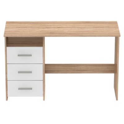 Măsuţa PC , stejar sonoma/alb, LARISTOTE NEW