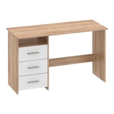 Măsuţa PC , stejar sonoma/alb, LARISTOTE NEW