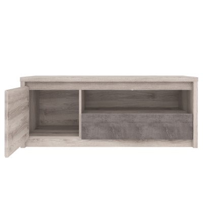 Măsuţă TV 1D1S, castan Nairobi / onix, JESI NEW