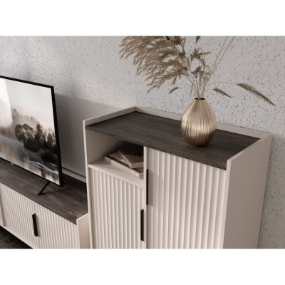 Măsuţă TV, caşmir/castan arvadonna de nurcă, FRESIO RTV2D2S