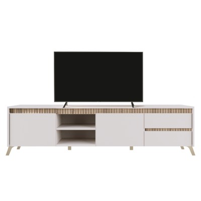 Măsuţă TV, caşmir/stejar sonoma, LONGY RTV2K2So