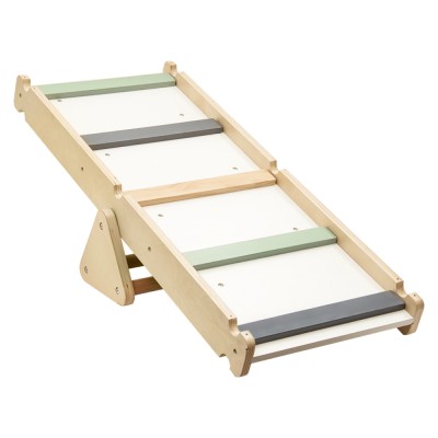 Montessori Triunghiul Pikler 3în1, natural/mix de culori, OPRIN