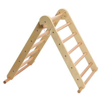 Montessori Triunghiul Pikler 3în1, natural/mix de culori, OPRIN