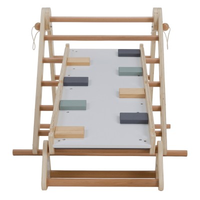 Montessori Triunghiul Pikler 3în1, natural/mix de culori, OPRIN