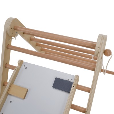 Montessori Triunghiul Pikler 3în1, natural/mix de culori, OPRIN