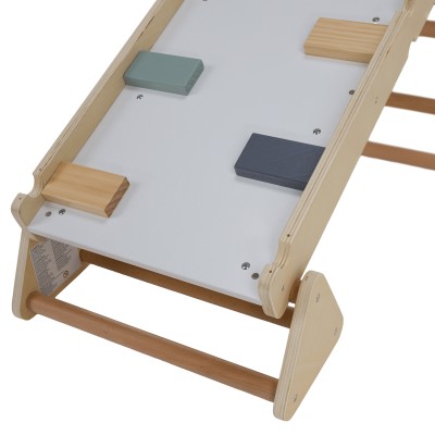Montessori Triunghiul Pikler 3în1, natural/mix de culori, OPRIN