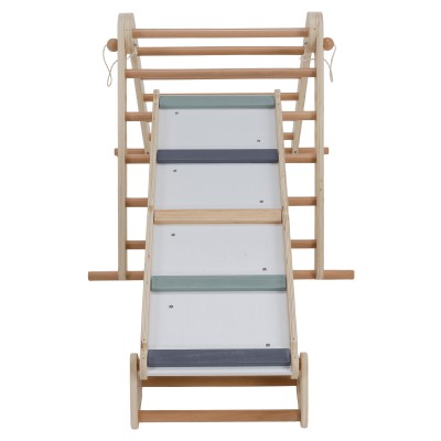 Montessori Triunghiul Pikler 3în1, natural/mix de culori, OPRIN