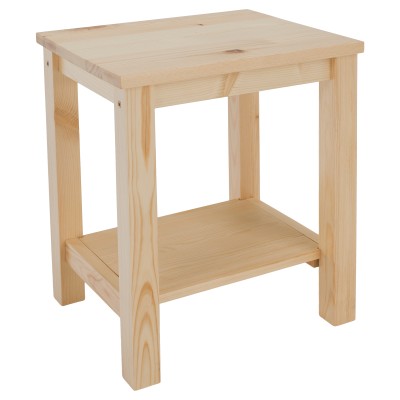 Noptieră din lemn masiv de pin, TELMA