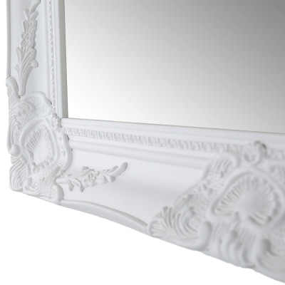 Oglindă elegantă cu cadru alb din lemn, MALINA