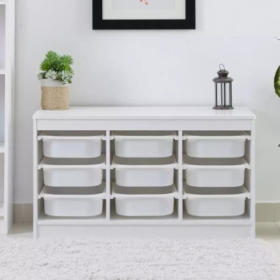 Organizator cu cutii de depozitare, alb, TRIMAL