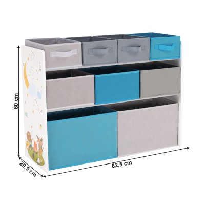 Organizator/ raft pentru jucării, multicolor/ model, DARLING TYPE 2