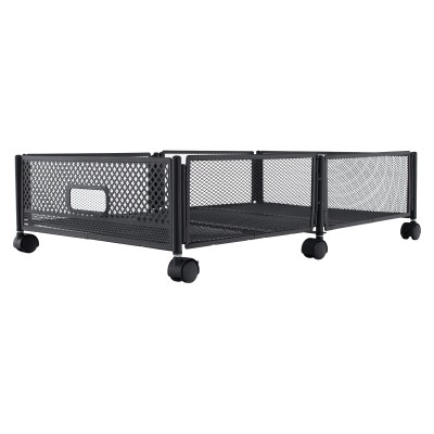 Organizator sub pat cu roţi, negru, TOMKO TYP 1