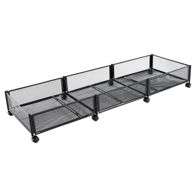 Organizator sub pat cu roţi, negru, TOMKO TYP 2
