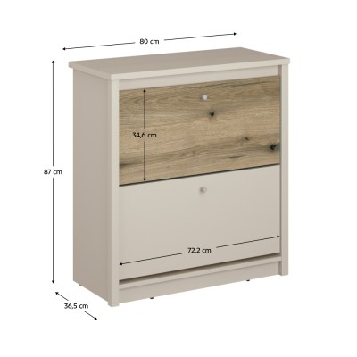 Pantofar, caşmir/stejar evoke, KAROS 2K