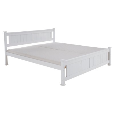 Pat 160x200 cm, lemn de pin alb, LUCAS