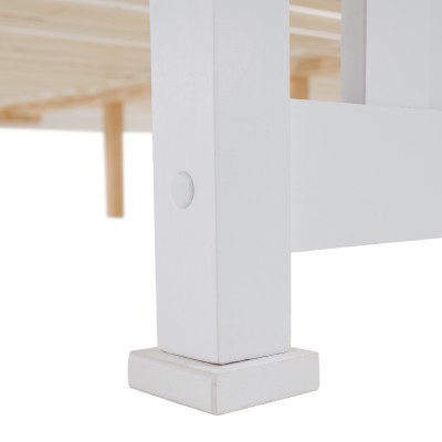 Pat 180x200 cm, lemn de pin alb, LUCAS