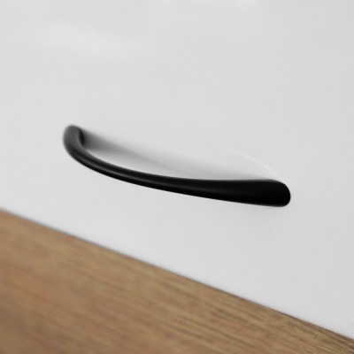 Pat cu extensie, 160x200, alb luciu înalt HG, MILAGA