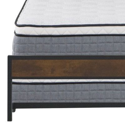 Pat cu pat cu somieră şi pat suplimentar extensibil, 140x200, negru/gri, NORDO