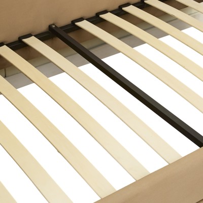 Pat cu pat suplimentar extensibil, maro, 90x200, TALNIA