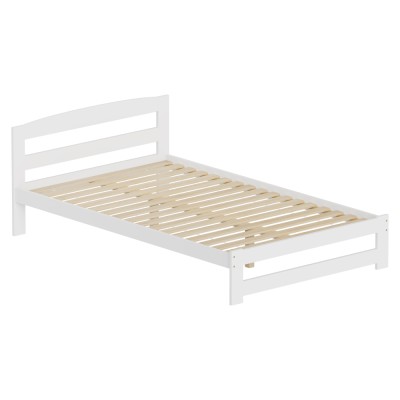 Pat cu somieră, alb, 120x200, AZRA