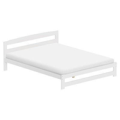 Pat cu somieră, alb, 160x200, AZRA