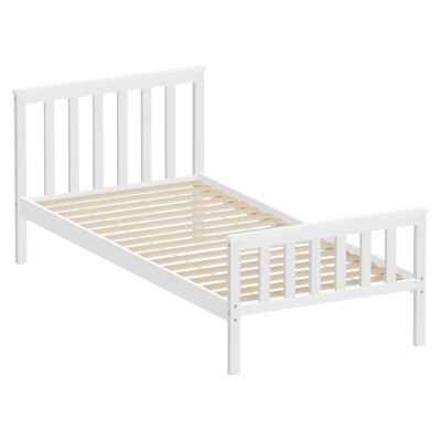 Pat cu somieră, alb, 90x200, ANATRA