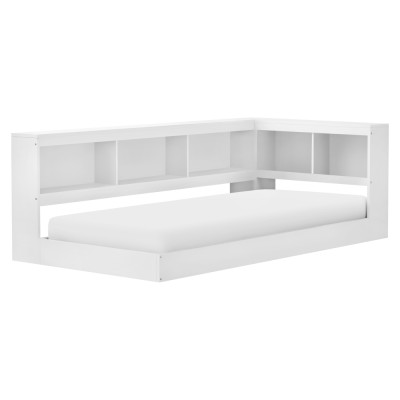 Pat cu somieră, alb, 90x200, TOSIA