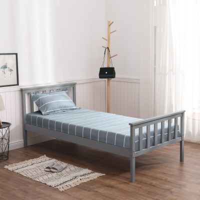 Pat cu somieră, gri, 90x200, ANATRA