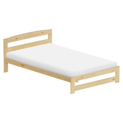 Pat cu somieră, natural, 120x200, AZRA