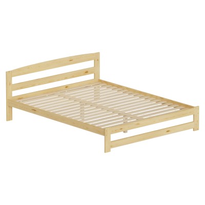 Pat cu somieră, natural, 160x200, AZRA