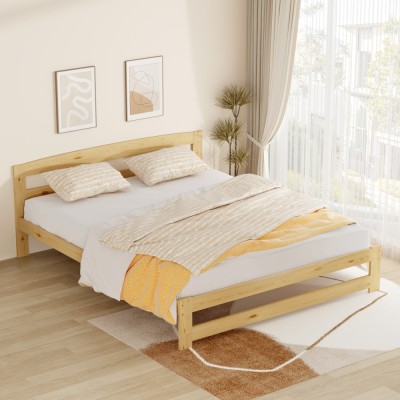 Pat cu somieră, natural, 160x200, AZRA