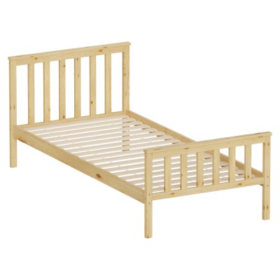 Pat cu somieră, natural, 90x200, ANATRA