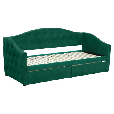 Pat cu spaţiu de depozitare, 90x200, ţesătură Velvet catifea, ZASKA