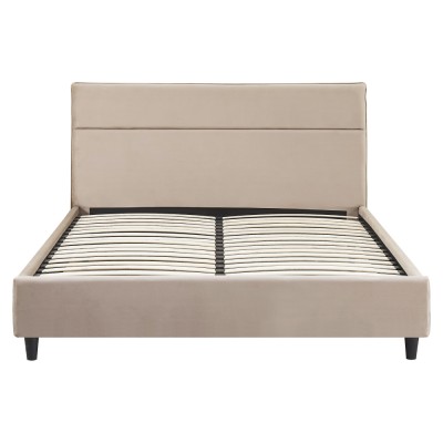 Pat matrimonial cu somieră, maro, 160x200, VOLITA
