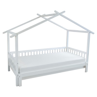 Pat Montessori cu un pat suplimentar, alb, 90x200, KESIO