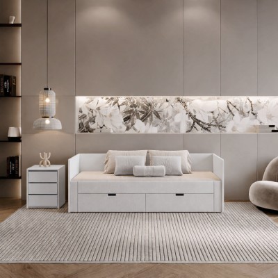 Patul extensibil, caşmir, 90/180x200, ANTONY