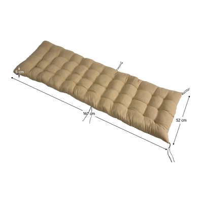 Pernă pentru şezlong de grădină, bej, GAREN NEW