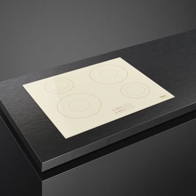 Plita cu inductie, crem, SMEG - SI2641DP