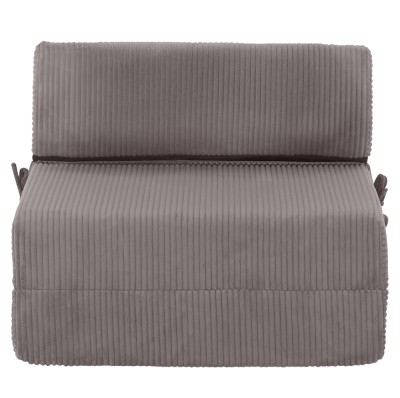 Saltea pliabilă/fotoliu extensibil, 2în1, gri, MALEN